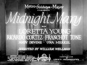 Midnight Mary dvd